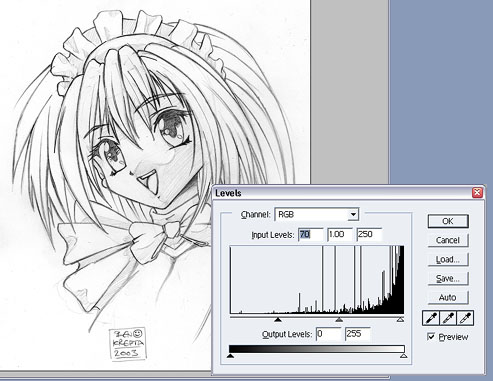 anime tutorial: fig 4: level adjustment